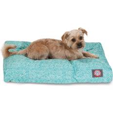 Majestic Pet Teal Native Rectangle Indoor Outdoor Dog Bed With Removable Washable Cover Small