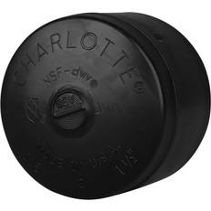 Water on sale Charlotte Pipe 1-1/2 in. ABS DWV Cap, Black