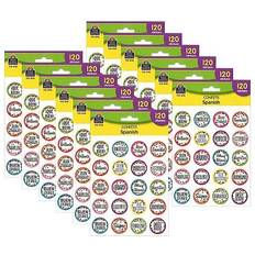 Teacher Created Resources Confetti Spanish Stickers 120 Per Pack 12 Packs