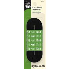 Dritz, 1/4-Inch by 3-Yards, Black Knit Elastic