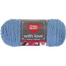 Red heart with love yarn RED HEART With Love Yarn, Bluebell