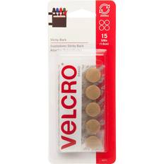 Hook & Loop Fasteners VELCROR brand STICKY BACKR Coins 5/8' 15/Pkg-Beige