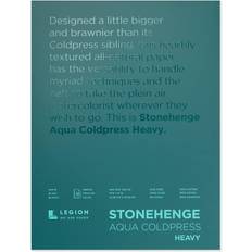 Stonehenge Aqua Block Coldpress Pad 9 X12 10 Sheets/Pkg-White 300lb