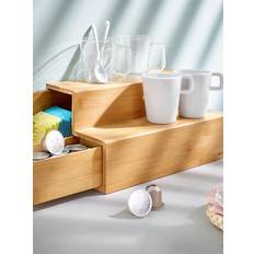 Kaffe opbevaring Wenko Bamboo Kaffe- Og Teholder Brun Rum