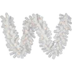 White Christmas Tree Ornaments Vickerman 9' White Spruce Garland Christmas Tree Ornament