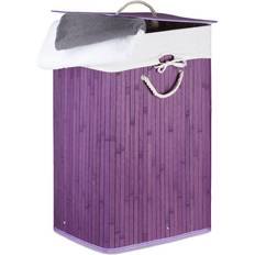 Violett Wäschekörbe Relaxdays Wäschekorb, Hamper 83