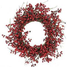 Decorations Northlight Shiny Red Berry Artificial Wreath Accents Decoration