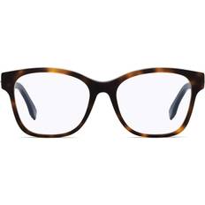 Eyeglass Fendi Eyeglass Dark Dark Havana Stud-Accent Oval