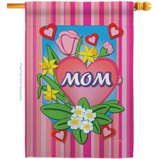 Breeze Decor 28 Mom Mother's Day House Flag 2-Sided Family