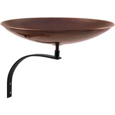 Achla Designs BCB-01-WM Burnt Copper Birdbath with Mount Bracket