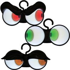 Red Animal & Character Balloons Joiedomi Dark-Activated Flashing Peeping 3 Pack Eyes Lights Black/Green/Red One-Size