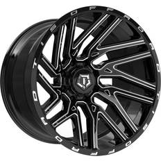 22" Car Rims TIS 554BM Gloss Black 22x12 8/6.5 ET44 CB125.20