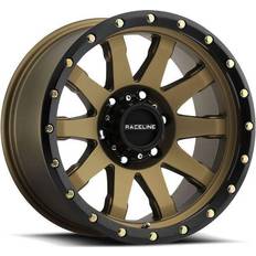 Raceline Raceline Wheels Clutch, 17x8.5 with 6x5.5 Bolt Pattern Satin