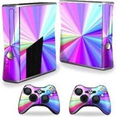 Controller Add-ons MightySkins Compatible with X-Box 360 Xbox 360 S Rainbow Zoom