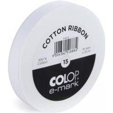 Leimasinmustetyynyt Colop E-Mark Puuvillanauha 15 mm x 25 m