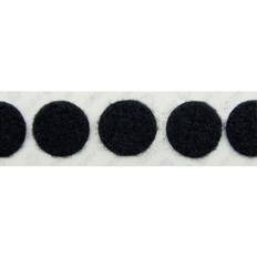 Rubans Velcro E20102233011425 Pastilles Rondes Auto-Agrippantes À Coller Partie Velours 22 mm Noir 1000 pcs