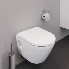 Sans Rebord Toilettes à Eau Duravit D-Neo Cuvette suspendue version courte, 2587090000, Compact blanc