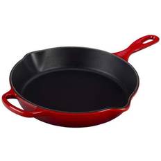 Kasseroller & Stegepander Le Creuset Signature Enamelled Cast Iron Deep Skillet 26cm 2 Litre Deep Teal with lid
