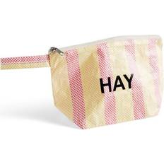 Wash bag small Hay Small Candy Stripe Washbag - Red/Yellow