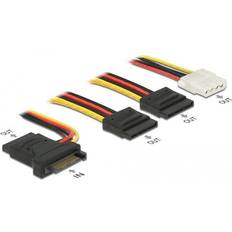 DeLock Power Cable SATA 15 pin plug > 4