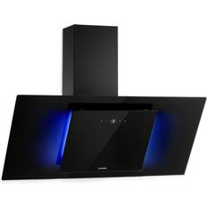 Extractor Fans Klarstein Eleonora Head-Free Extractor Hood 90cm, Black, Transparent