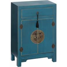 Azul Mesitas de noche BigBuy Home Nightstand ORIENTE 45 DMF Bedside Table