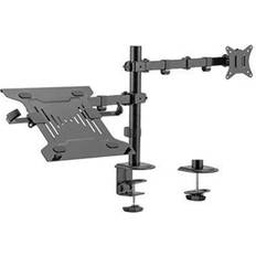 Accesorios de TV Gembird Ma-Da-03 Adjustable Desk Mount With Monitor Arm And Portètil Tray