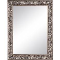 BigBuy Home 64 3 Silver DMF Wall Mirror