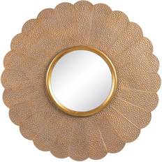 BigBuy Home 86 3 86 Golden Wall Mirror