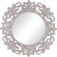 BigBuy Home 122,7 Crystal White Polyurethane Wall Mirror