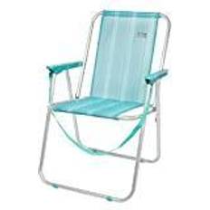 Silla Plegable Fija Aluminio Aktive Beach 53x44x76 Cm Mediterráneo