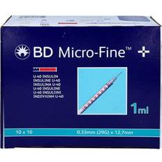 Spülköpfe BD BD MICRO-FINE+ Insulinspr.1 U40 12,7 100 St.