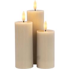 Genopladelige bloklys Sirius Smilla Genopladelige 3 LED-lys 3stk