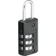 Master Lock Luggage Padlock 1 1/2 in Rectangle Black 646D