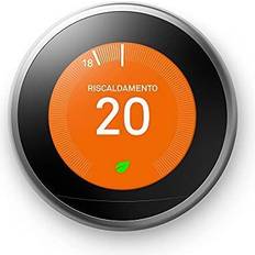 Google Thermostats d'Ambiance Google Nest Learning Thermostat 3e génération Smart Thermostat Acier inoxydable