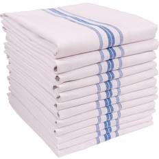 Kaf Home Classic Farmhouse Stripe Towels Set of 12 Blue Kitchen Towel Blue