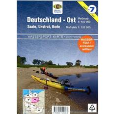 Gesellschaftsspiele Wassersport-Wanderkarte Deutschland Ost für Kanu- und Rudersport