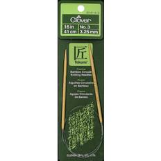 Clover Takumi Bamboo Circular Knitting Needles 36"-Size 3/3.25mm