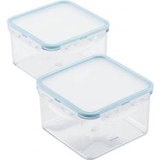 Lock & Lock Keukenopslag Lock & Lock Purely Better 2-Piece 44-Ounce Square Food Storage Container Set