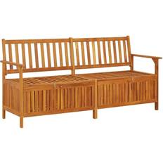 Naturel Bancs de Rangement vidaXL 170 cm Bois d'Acacia Solide Banc de Rangement