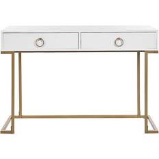 Gull Avlastningsbord Beliani Westport White/Gold Avlastningsbord 50x115cm