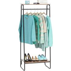 Black Clothes Racks IRIS USA, with 2 to Assemble Clothes Rack