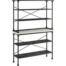 Black Trolley Tables Crosley Madeleine 2 Baker'S Rack Trillebord