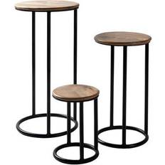 Black Nesting Tables Surya Ansh Collection ANH002-SET Nesting Table