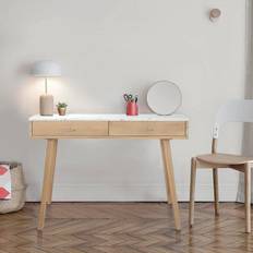 White oak table Bianco AndMakers Viola Writing Desk