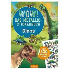 Aufkleber reduziert WOW! Das Metallic-Stickerbuch Dinos