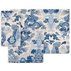 Poliéster Individuales Magic Mountain Placemats Set of 4 Individuales Azul