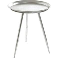 Argent Tables Basses Ronde Shyna En Métal 44 cm Table Basse