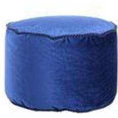 Bleu Poufs XXXlutz Rond En Velours Taj Mahal 47 cm Bleu Pouf