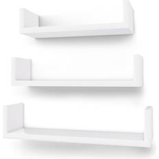 Songmics Mensola Sospese 30/35/40 cm LWS40WT Mensole da Parete